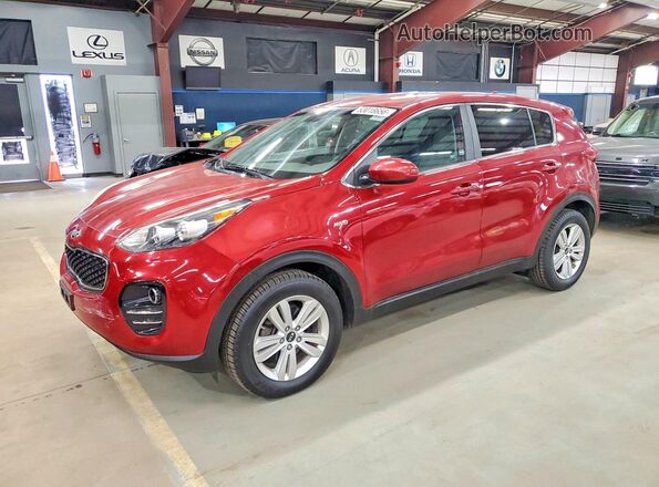 KNDPMCAC1H7157133 2017 KIA SPORTAGE Красный Задняя левая четверть