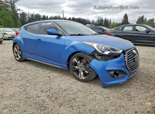 KMHTC6AE6GU264663 2016 HYUNDAI VELOSTER Синий Вид спереди