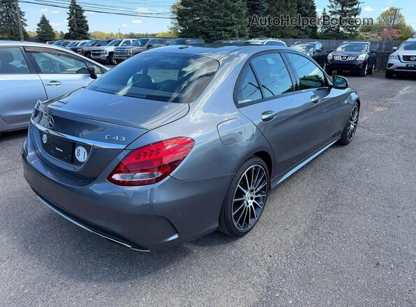 55SWF6EB0JU242794 2018 MERCEDES-BENZ C Gray Передня права чверть