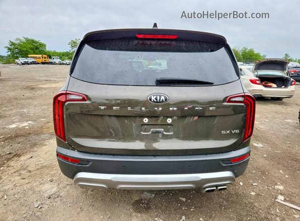 5XYP54HC2LG080731 2020 KIA TELLURIDE Green წინა სალონის ხედი