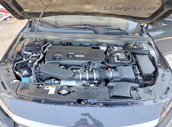 1HGCV2F3XJA049084 2018 HONDA ACCORD Black Widok komory silnika