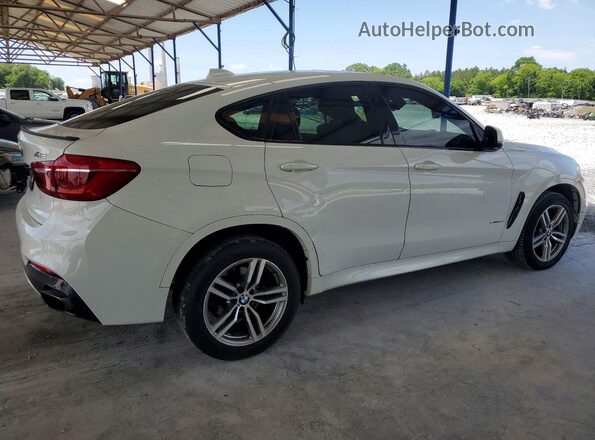 5UXKU0C53J0G80953 2018 BMW X6 Белый Передняя правая четверть
