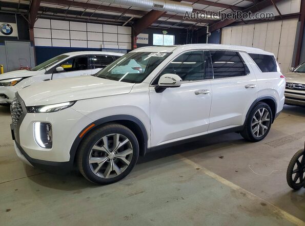 KM8R4DHE8MU187386 2021 HYUNDAI PALISADE Белый Задняя левая четверть