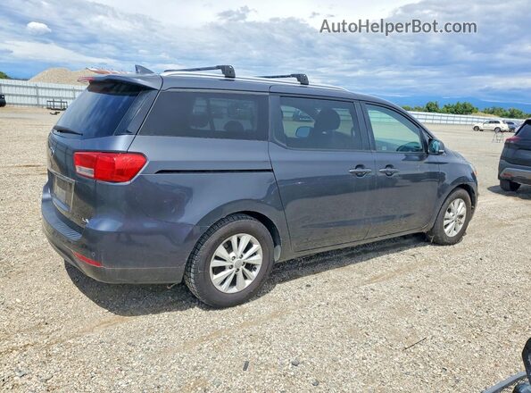KNDMB5C12H6245078 2017 KIA SEDONA Gray Trasero derecho