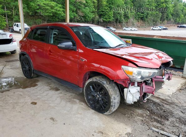 JA4AP3AU6JZ031358 2018 MITSUBISHI OUTLANDER Red Widok z przodu