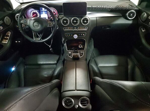 55SWF4HB5GU064485 2016 MERCEDES-BENZ C Black Առջևի վահանակի տեսք