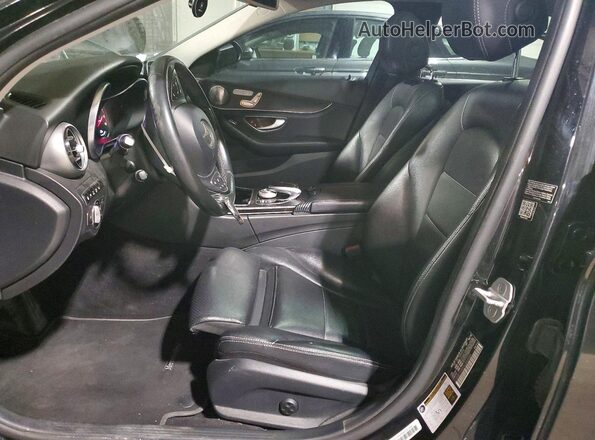 55SWF4HB5GU064485 2016 MERCEDES-BENZ C Black Սալոնի դիմացի տեսք