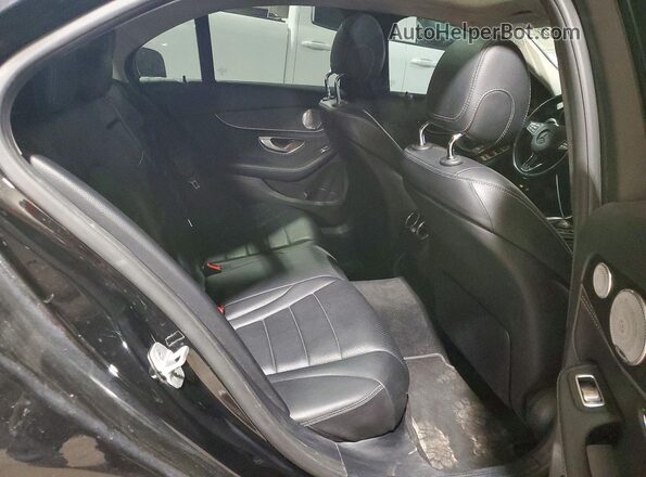 55SWF4HB5GU064485 2016 MERCEDES-BENZ C Black Հետևի նստատեղերի տեսք