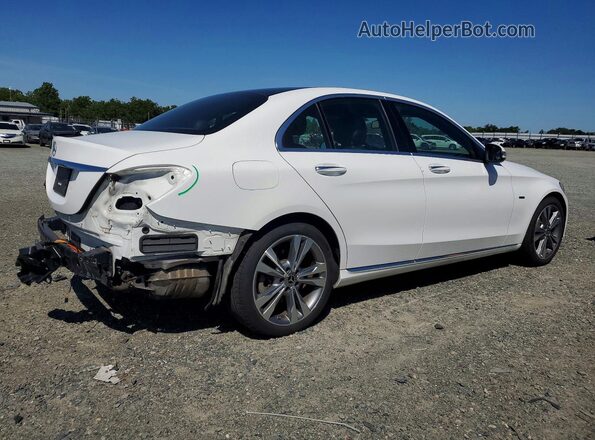 55SWF4HB5JU261681 2018 MERCEDES-BENZ C Белый Задняя правая четверть