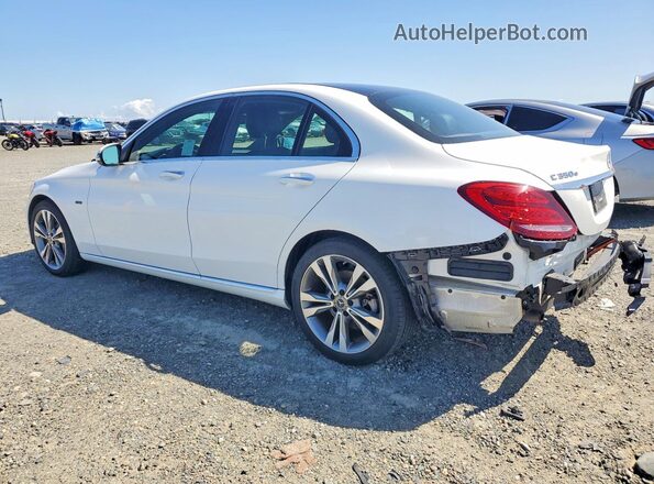 55SWF4HB5JU261681 2018 MERCEDES-BENZ C Белый Задняя левая четверть