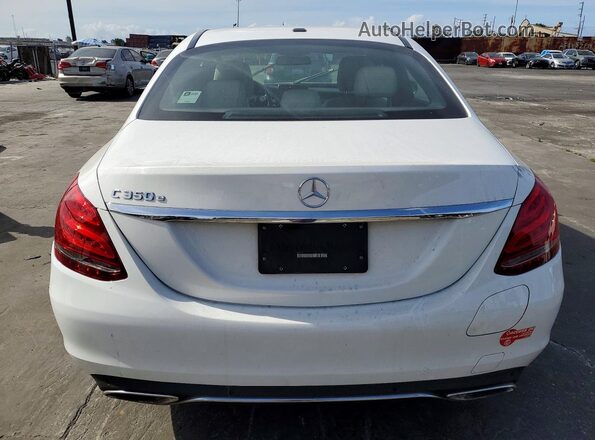55SWF4HB6JU237180 2018 MERCEDES-BENZ C White Vista trasera