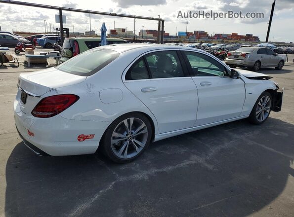 55SWF4HB6JU237180 2018 MERCEDES-BENZ C White Trasero derecho