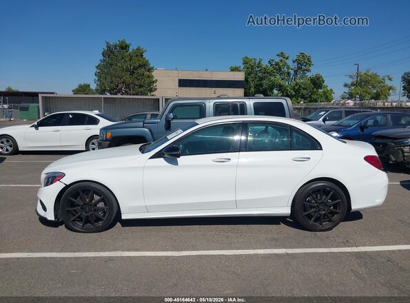 55SWF4JB0HU183833 2017 MERCEDES-BENZ C White Widok wnętrza 360 stopni