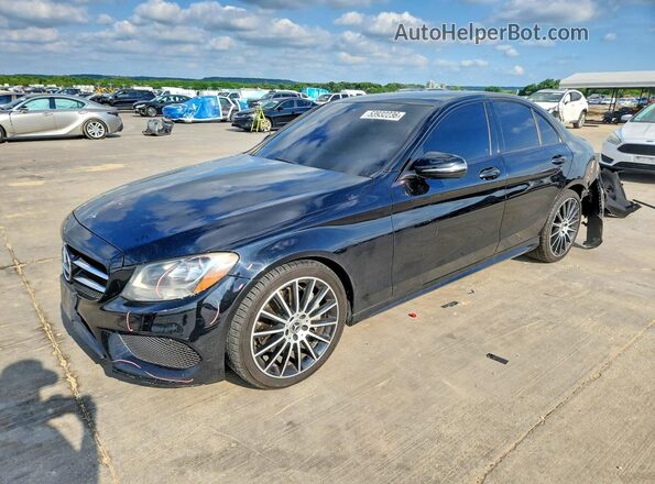 55SWF4JB0JU276308 2018 MERCEDES-BENZ C Black წინა მარცხენა ხედი სამი მეოთხედიდან