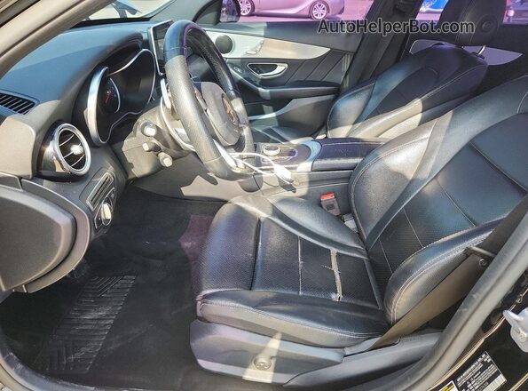 55SWF4JB0JU276308 2018 MERCEDES-BENZ C Black წინა სალონის ხედი