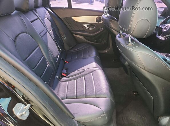 55SWF4JB0JU276308 2018 MERCEDES-BENZ C Black უკანა სავარძლების ხედი