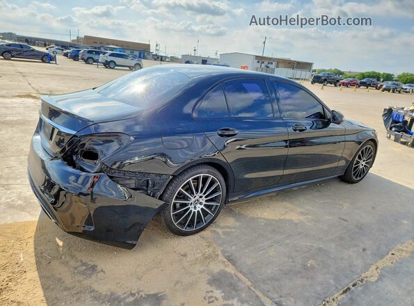 55SWF4JB0JU276308 2018 MERCEDES-BENZ C Black უკანა მარჯვენა