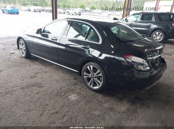 55SWF4JB0JU279855 2018 MERCEDES-BENZ C-CLASS Black Tył lewy
