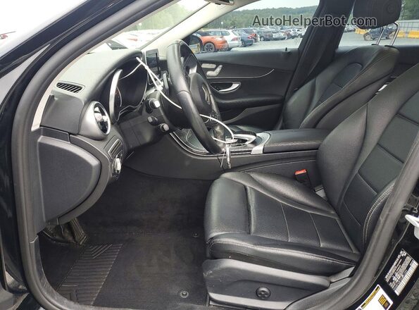 55SWF4JB1GU151259 2016 MERCEDES-BENZ C Black Вид салону спереду