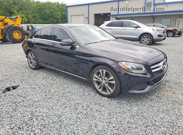 55SWF4JB1GU151259 2016 MERCEDES-BENZ C Black Передня права чверть