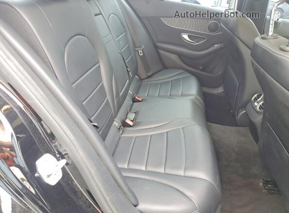 55SWF4JB1GU151259 2016 MERCEDES-BENZ C Black Вид задніх сидінь