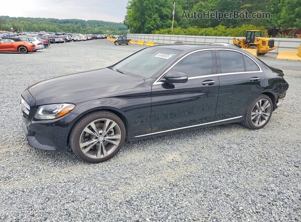 55SWF4JB1GU151259 2016 MERCEDES-BENZ C Black Передня ліва чверть
