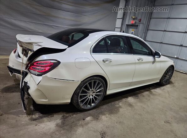 55SWF4JB1GU177134 2016 MERCEDES-BENZ C White Trasero derecho