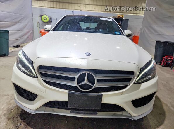 55SWF4JB1GU177134 2016 MERCEDES-BENZ C White Vista frontal
