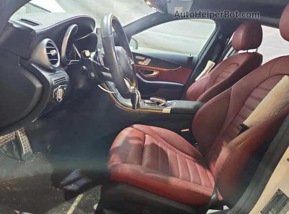 55SWF4JB1GU177134 2016 MERCEDES-BENZ C White Vista interior delantera