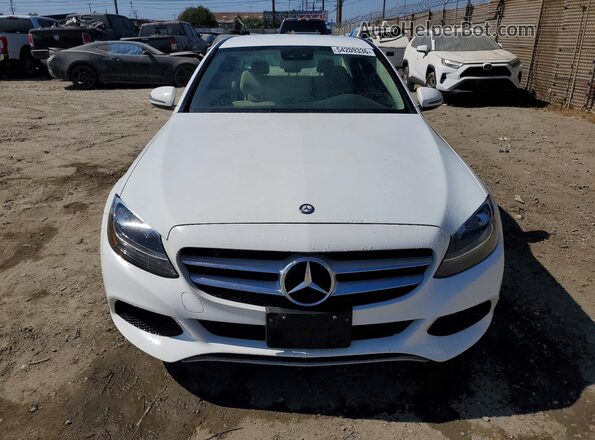 55SWF4JB2GU130808 2016 MERCEDES-BENZ C White Вид спереду