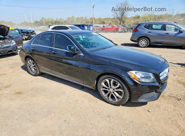55SWF4JB4GU141664 2016 MERCEDES-BENZ C Black Передня права чверть