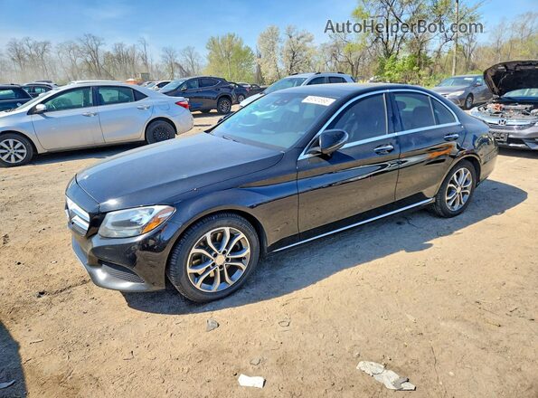 55SWF4JB4GU141664 2016 MERCEDES-BENZ C Black Передня ліва чверть
