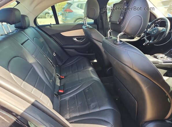 55SWF4JB4GU141664 2016 MERCEDES-BENZ C Black Вид задніх сидінь