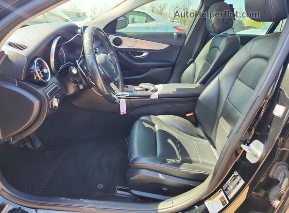 55SWF4JB4GU141664 2016 MERCEDES-BENZ C Black Вид салону спереду