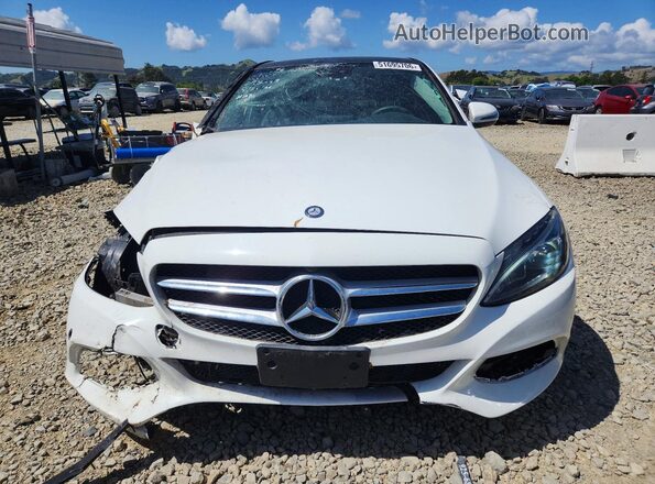 55SWF4JB4HU196407 2017 MERCEDES-BENZ C-CLASS White Դիմացի տեսք