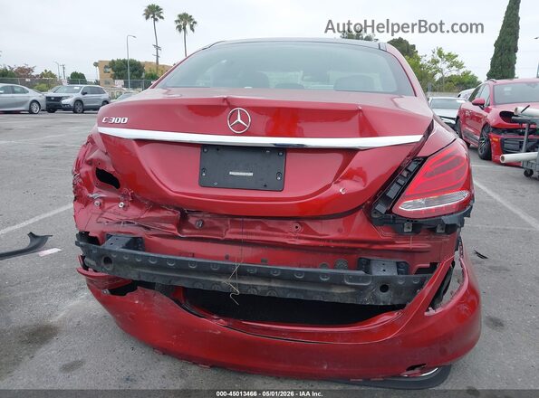 55SWF4JB4JU236684 2018 MERCEDES-BENZ C-CLASS Красный Вид спереди