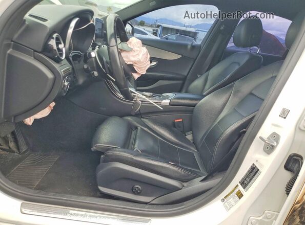 55SWF4JB4JU262573 2018 MERCEDES-BENZ C White Սալոնի դիմացի տեսք