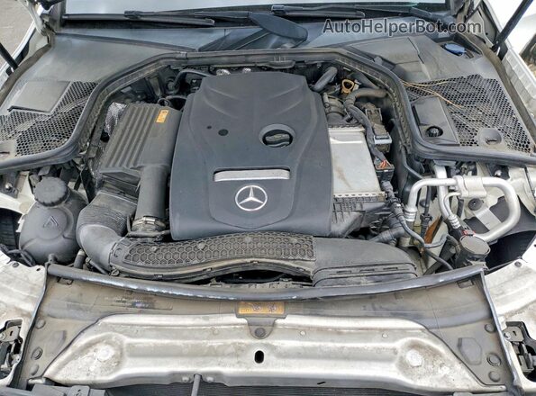 55SWF4JB4JU262573 2018 MERCEDES-BENZ C White Սալոնի հետևի տեսք