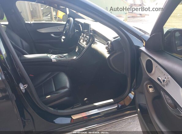 55SWF4JB4JU276148 2018 MERCEDES-BENZ C-CLASS Black Սալոնի դիմացի տեսք