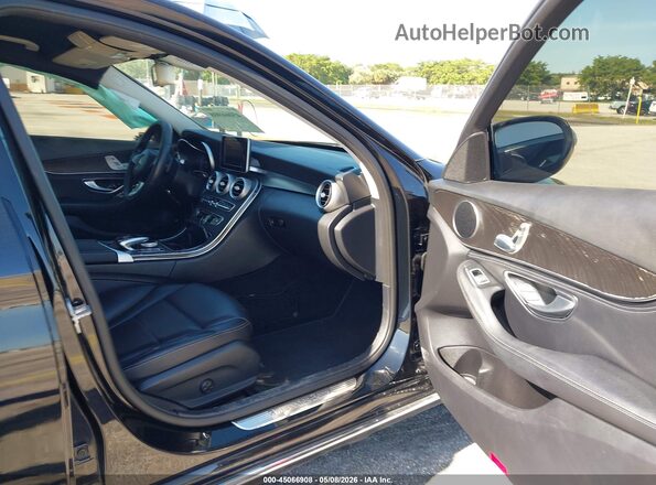 55SWF4JB5GU115347 2016 MERCEDES-BENZ C-CLASS Black Front interior view