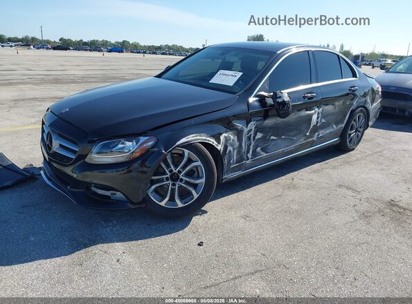 55SWF4JB5GU115347 2016 MERCEDES-BENZ C-CLASS Black Front left