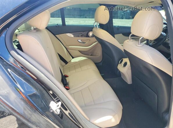 55SWF4JB5GU170672 2016 MERCEDES-BENZ C Black Вид задніх сидінь