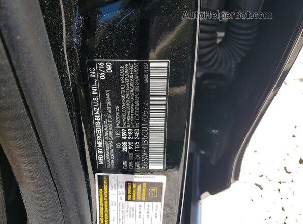 55SWF4JB5GU170672 2016 MERCEDES-BENZ C Black Вид підкапотного простору