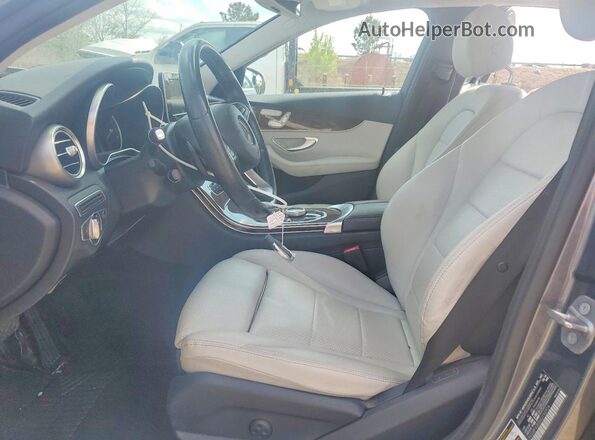 55SWF4JB5HU190924 2017 MERCEDES-BENZ C Charcoal Vista interior delantera