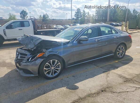 55SWF4JB5HU190924 2017 MERCEDES-BENZ C Charcoal Vista tres cuartos delantera izquierda
