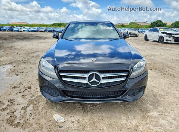 55SWF4JB5JU246804 2018 MERCEDES-BENZ C Black Դիմացի տեսք