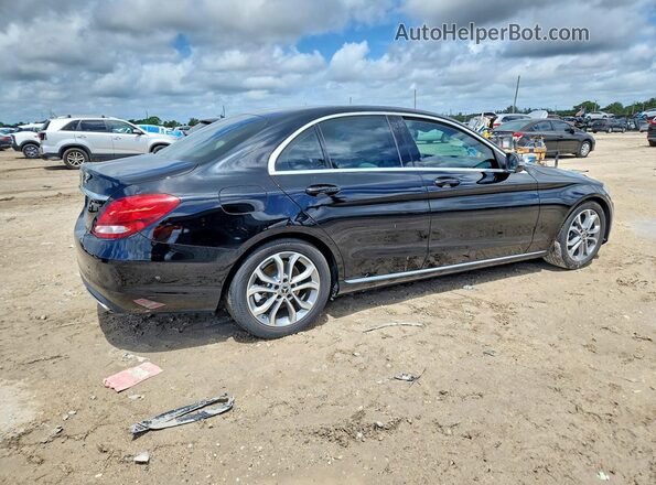 55SWF4JB5JU246804 2018 MERCEDES-BENZ C Black Հետևի աջ