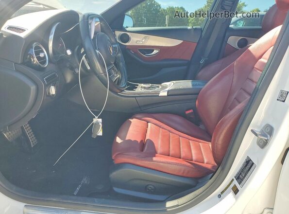 55SWF4JB5JU268592 2018 MERCEDES-BENZ C Белый Вид салона спереди