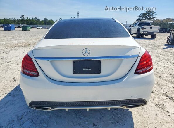55SWF4JB5JU268592 2018 MERCEDES-BENZ C Белый Вид сзади