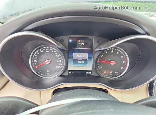 55SWF4JB6GU164069 2016 MERCEDES-BENZ C Blue Widok zestawu wskaźników